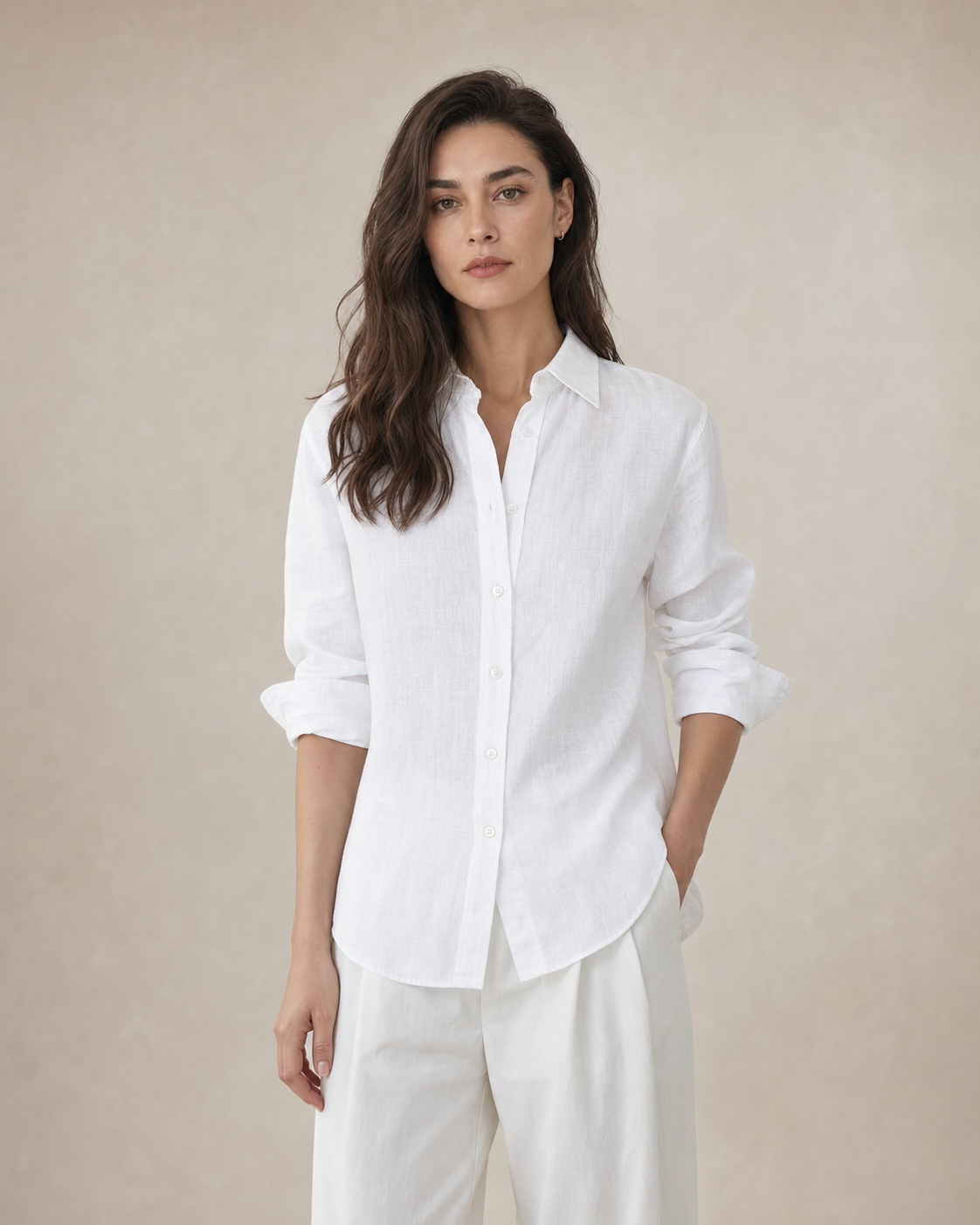 Linen Long-Sleeve Shirt