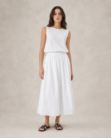 Cotton A-Line Maxi Skirt - product view 1