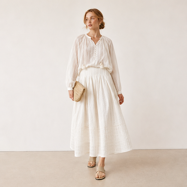 Fringed Jacquard Shirt