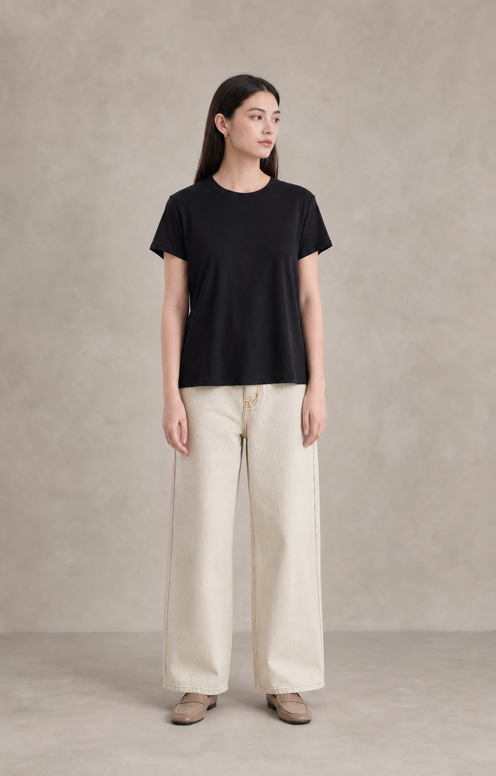 Ultra-Light Pima Cotton Round-Neck Tee