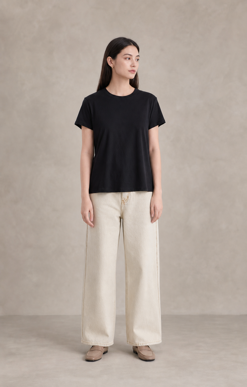 Ultra-Light Pima Cotton Round-Neck Tee