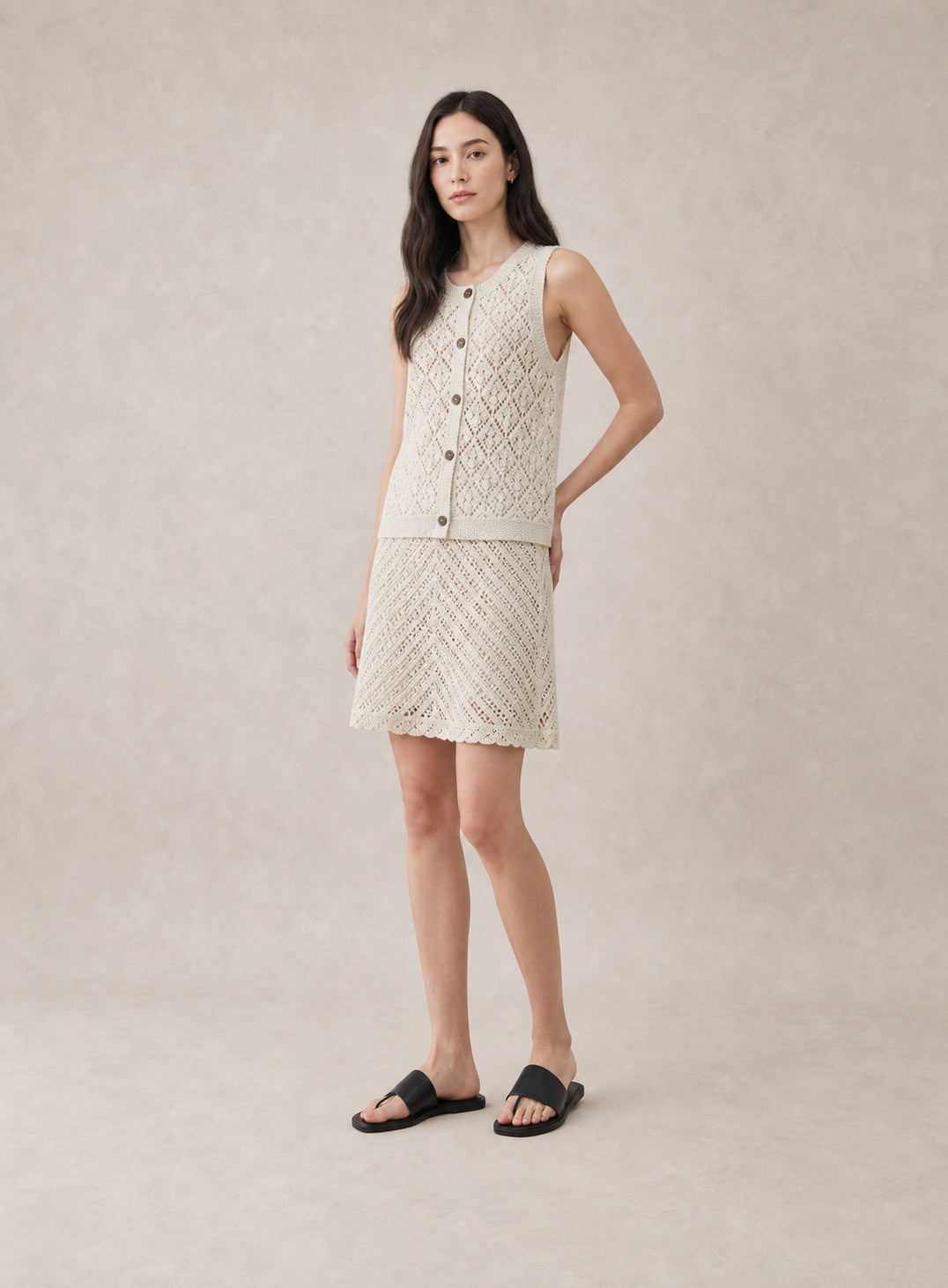 Openwork Knit Tank