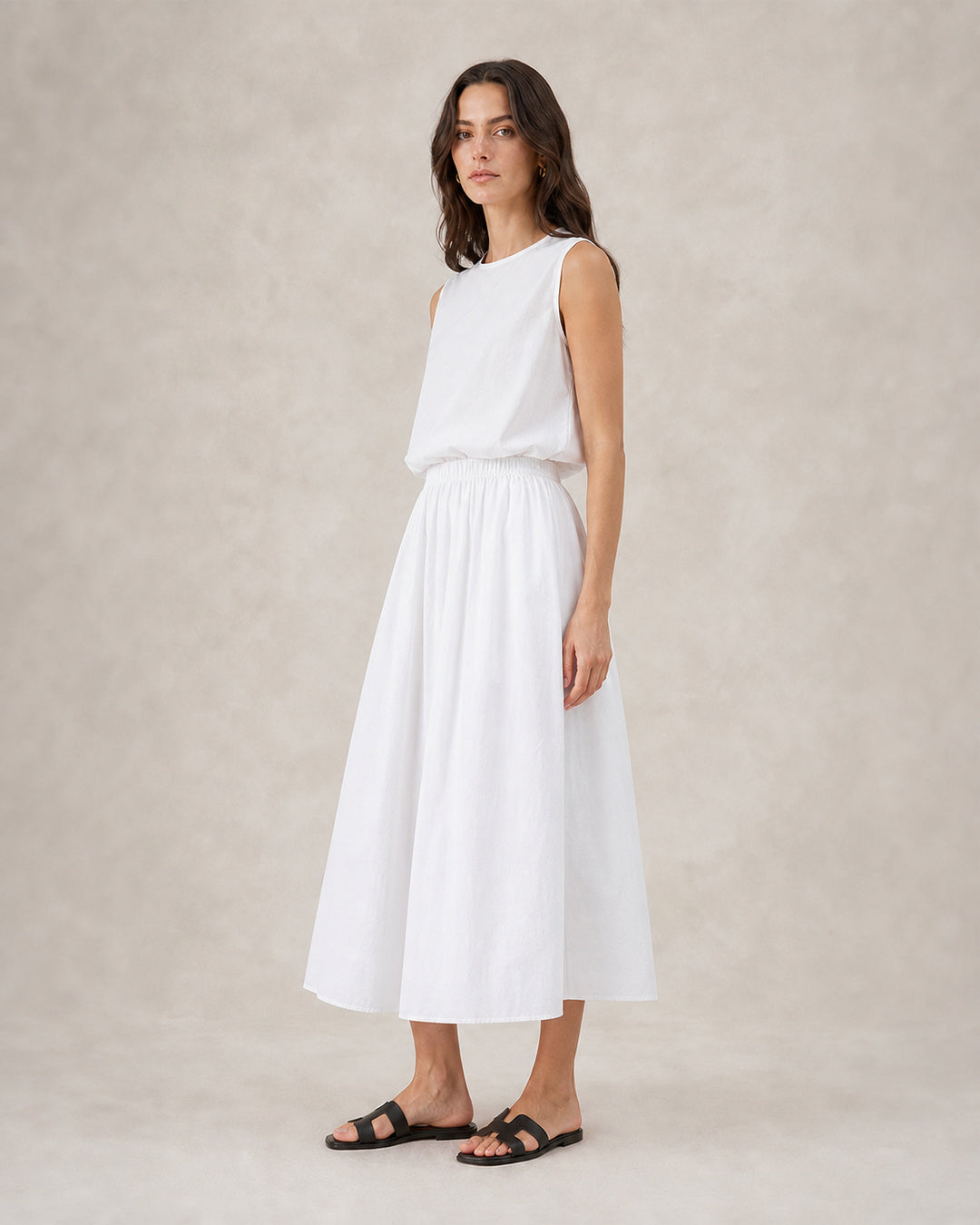 Cotton A-Line Maxi Skirt - product view 3