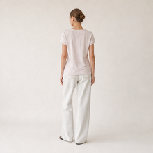 Slub Cotton V-Neck Tee