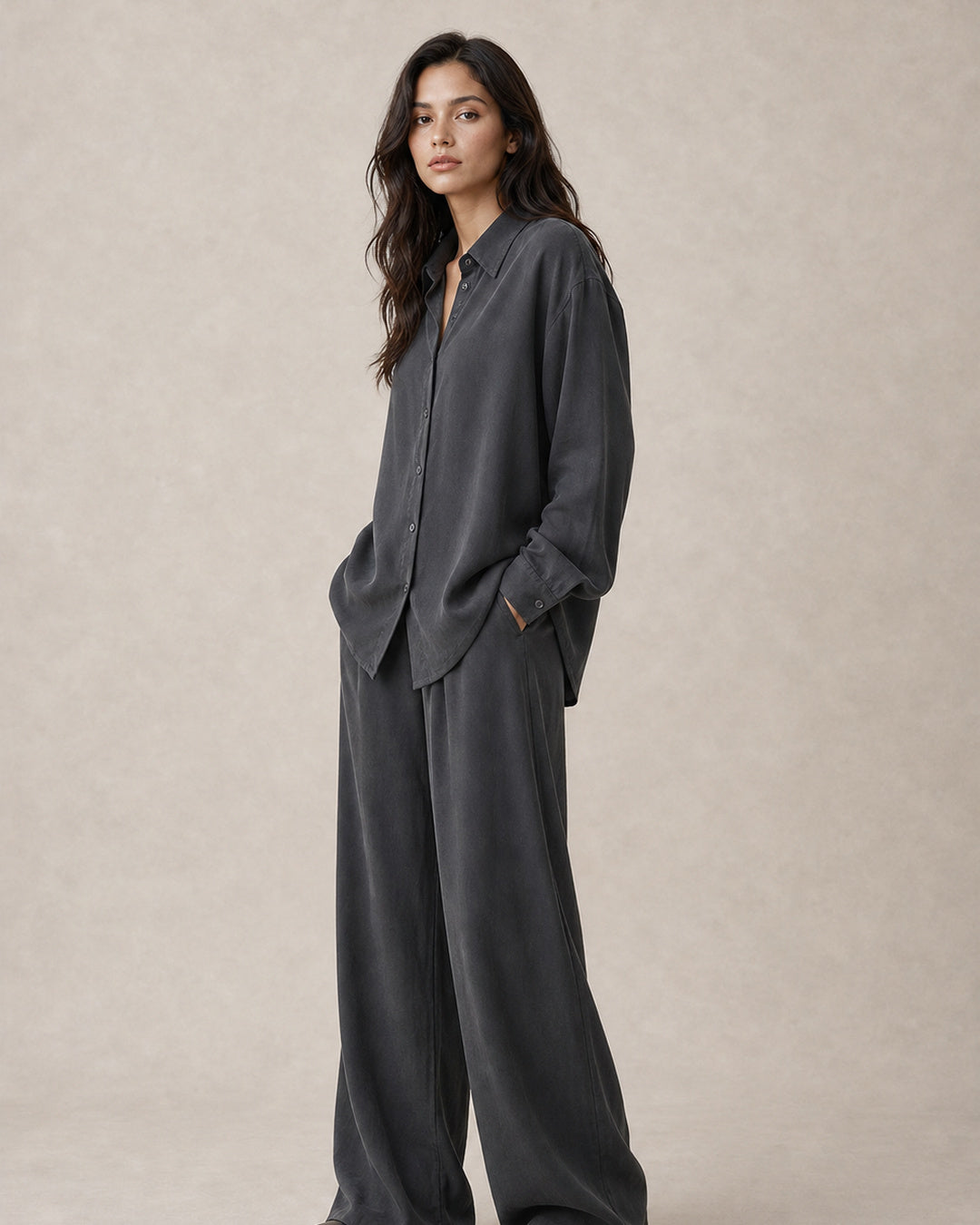 Japanese Cupro Relaxed-Fit Shirt