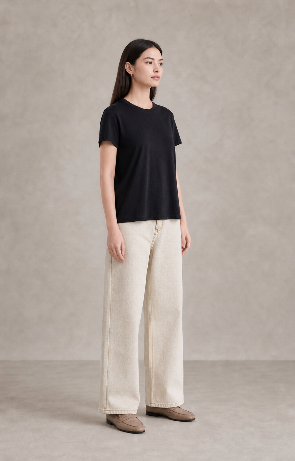 Ultra-Light Pima Cotton Round-Neck Tee
