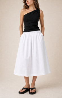 Cool White Puff Ballet Skirt