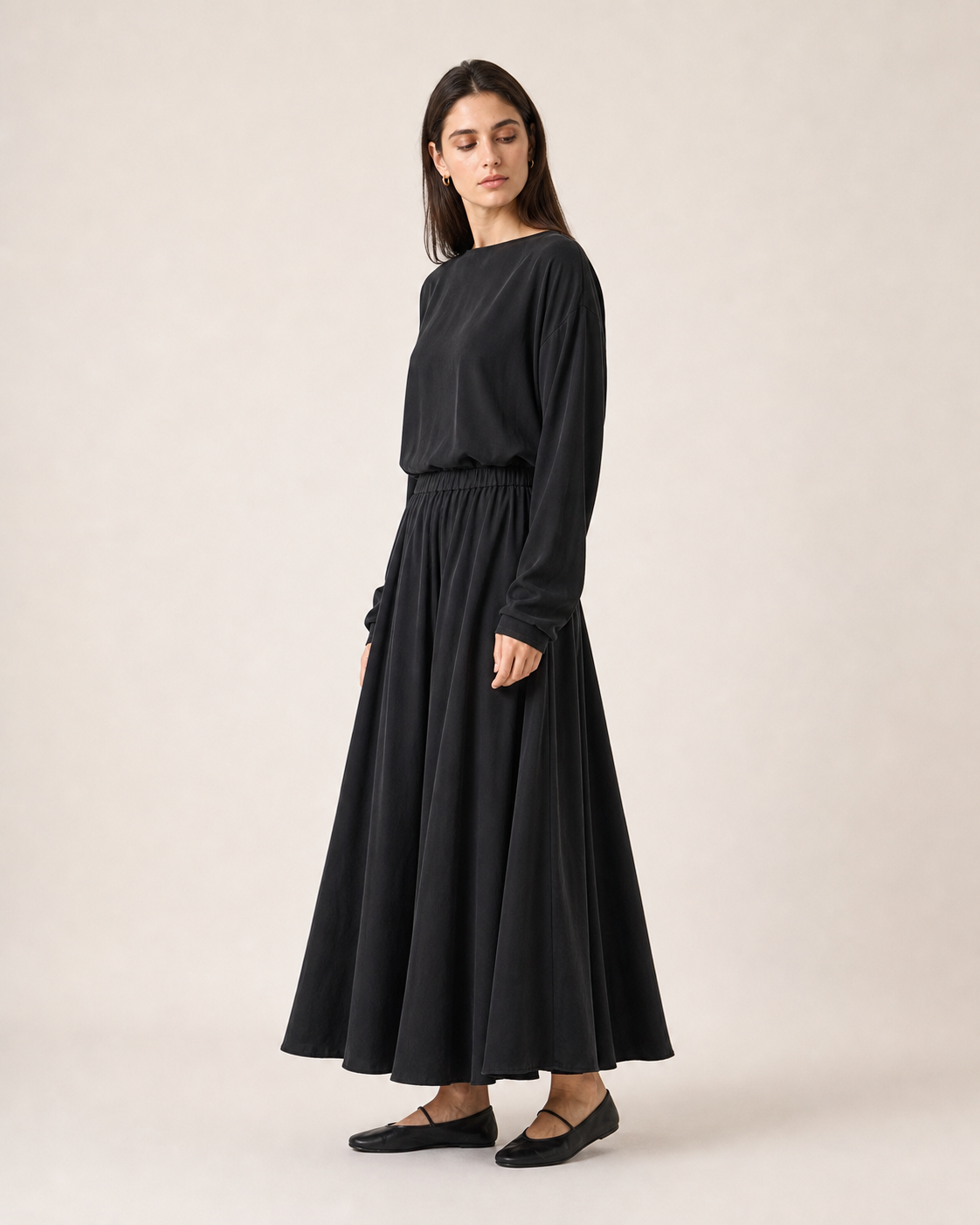 Pleated Circle Skirt