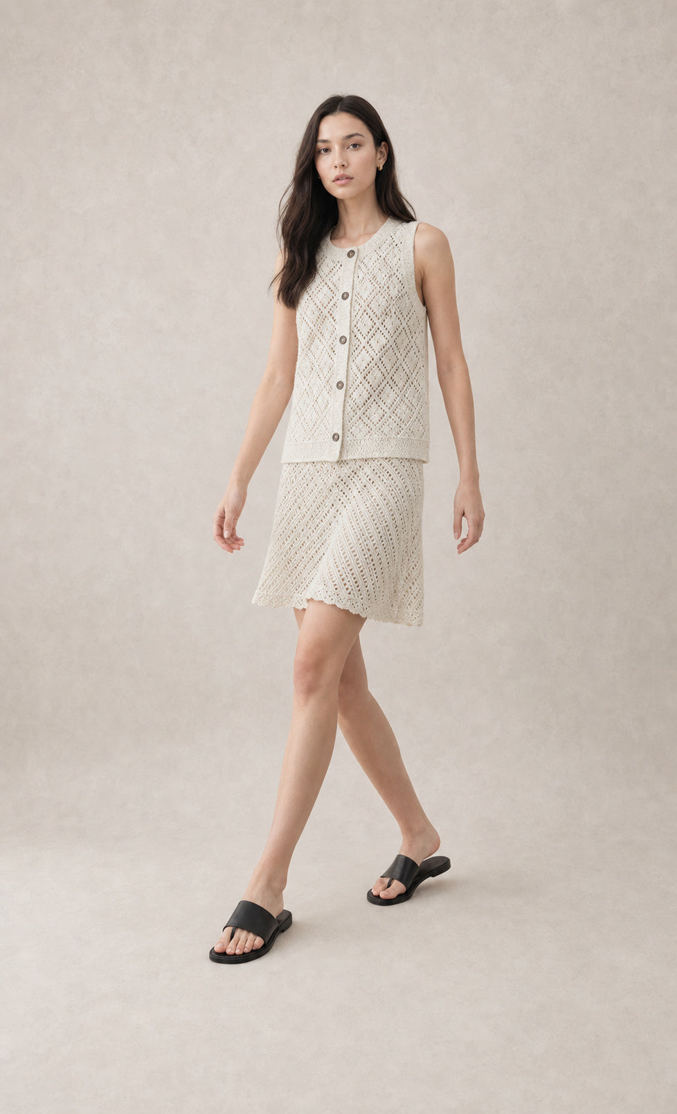 Openwork Knit Tank