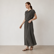 Cowl-Neck Silk-Blend Dress