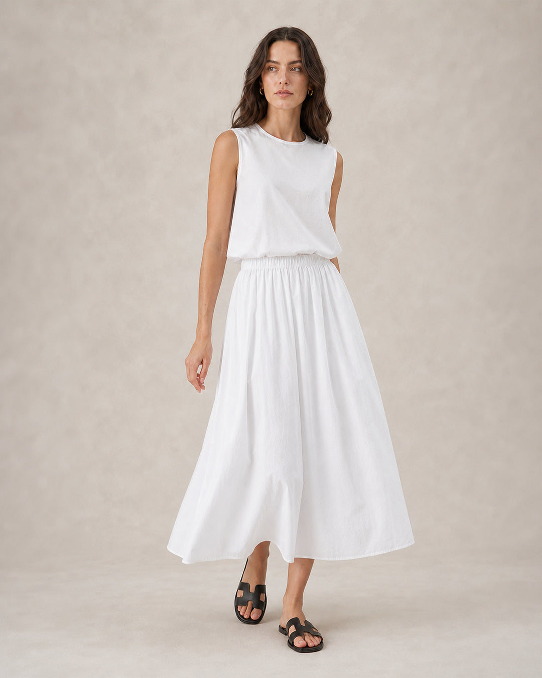 Cotton A-Line Maxi Skirt - product view 4