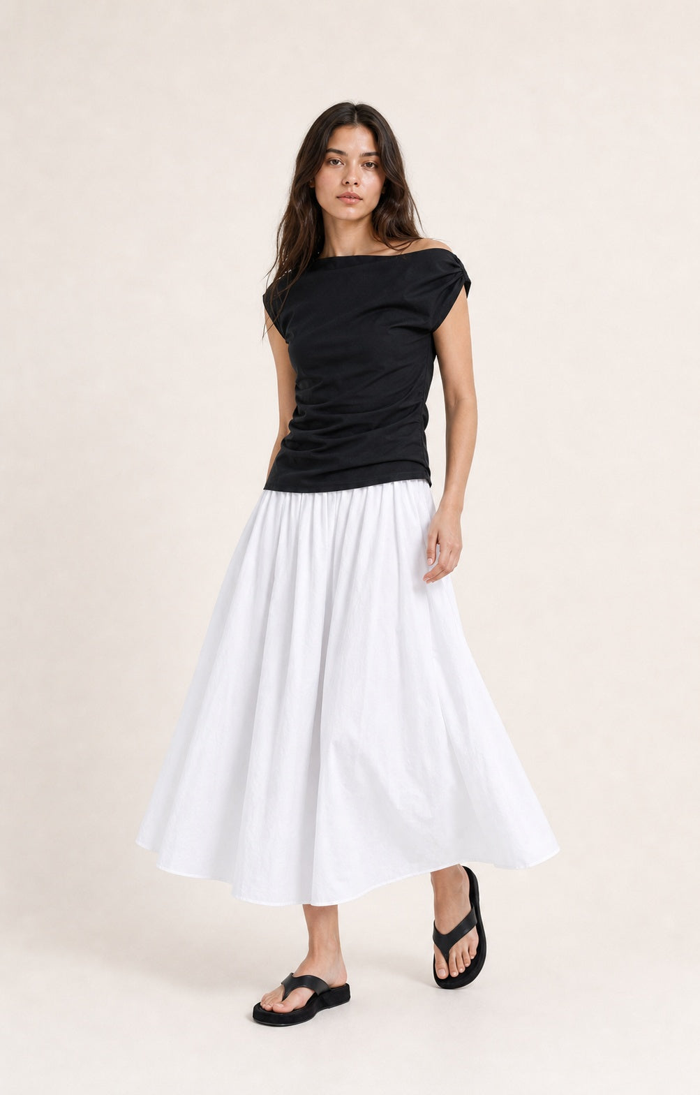 Cool White Puff Ballet Skirt