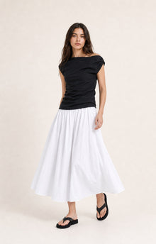 Cool White Puff Ballet Skirt