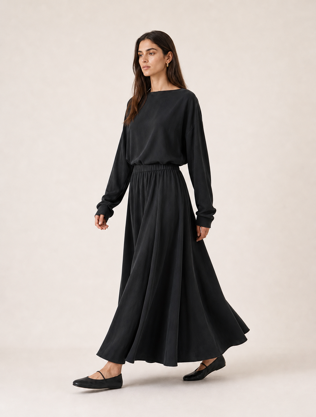 Pleated Circle Skirt