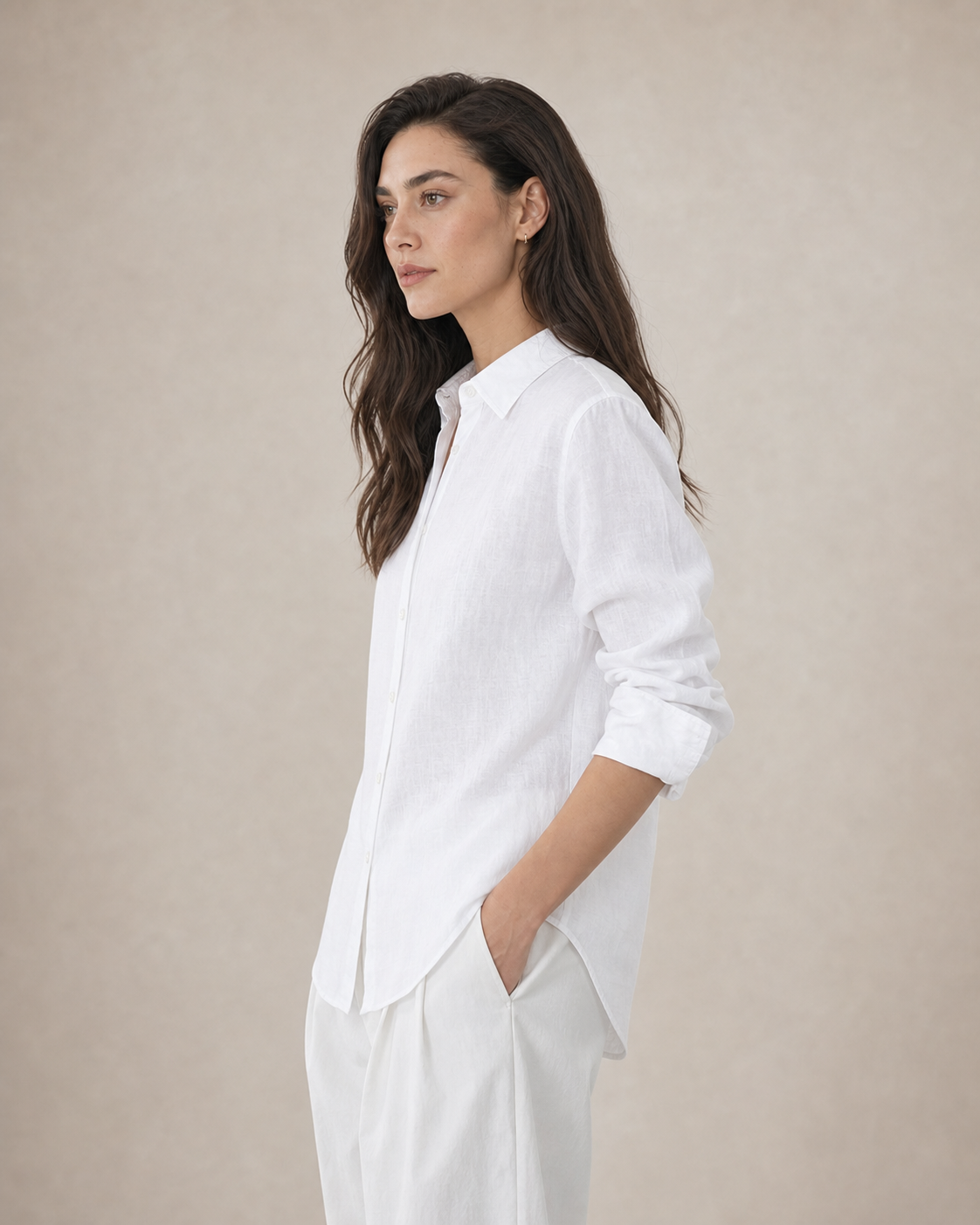 Linen Long-Sleeve Shirt