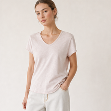 Slub Cotton V-Neck Tee