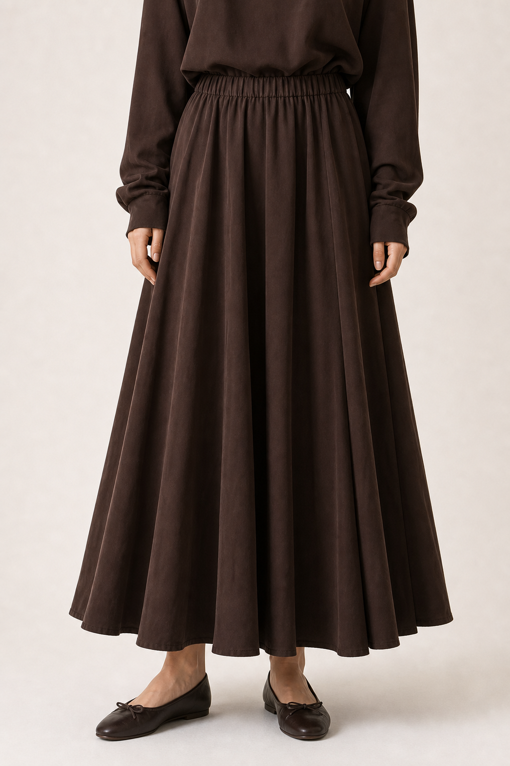 Pleated Circle Skirt