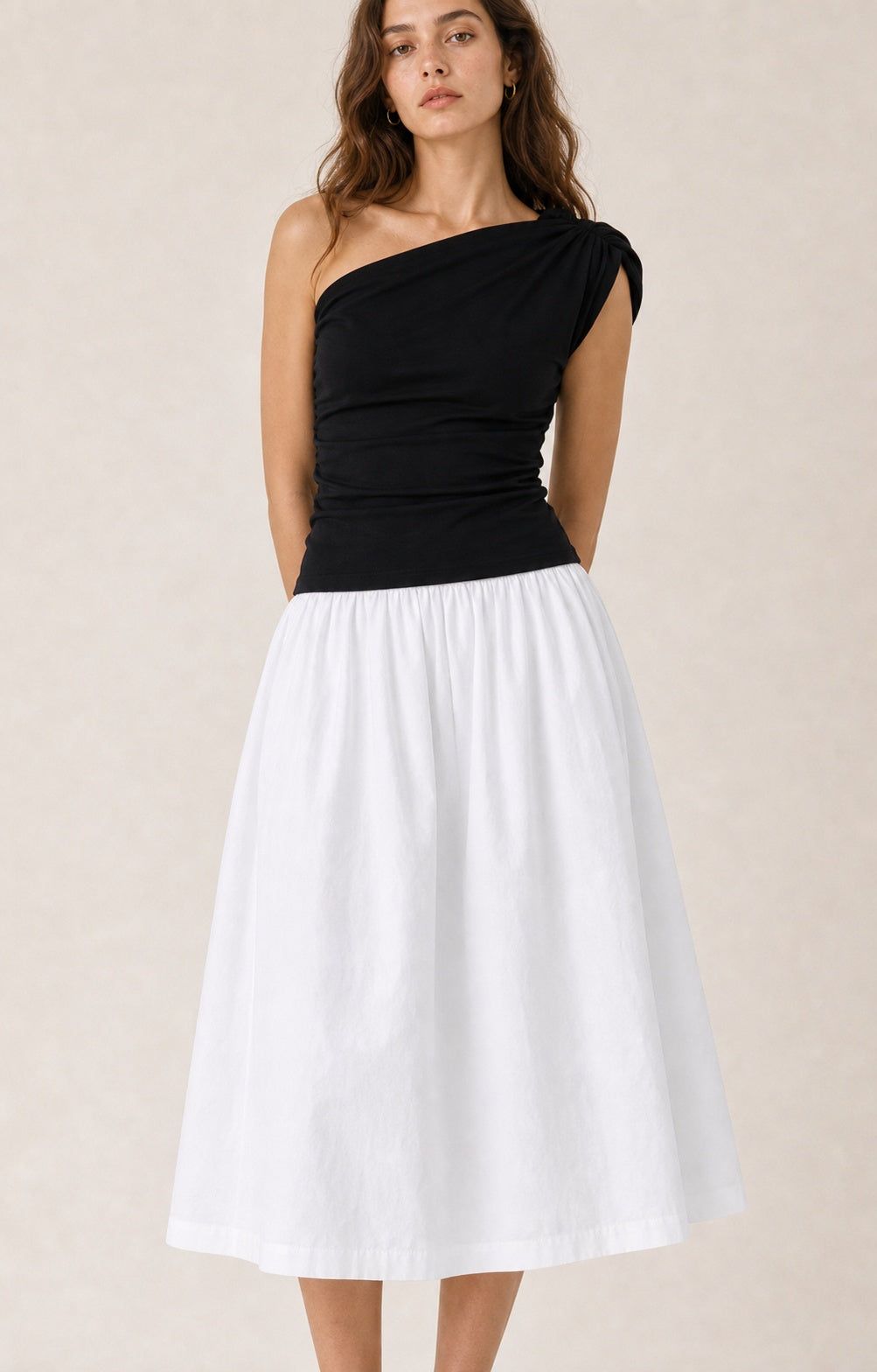 Cool White Puff Ballet Skirt