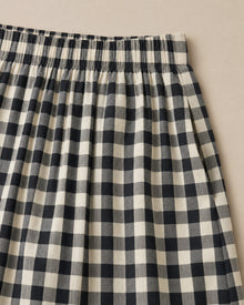 Check Wide-Leg Cropped Trousers