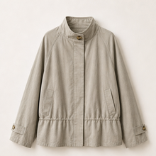 Stand-Collar Lyocell Trench Jacket
