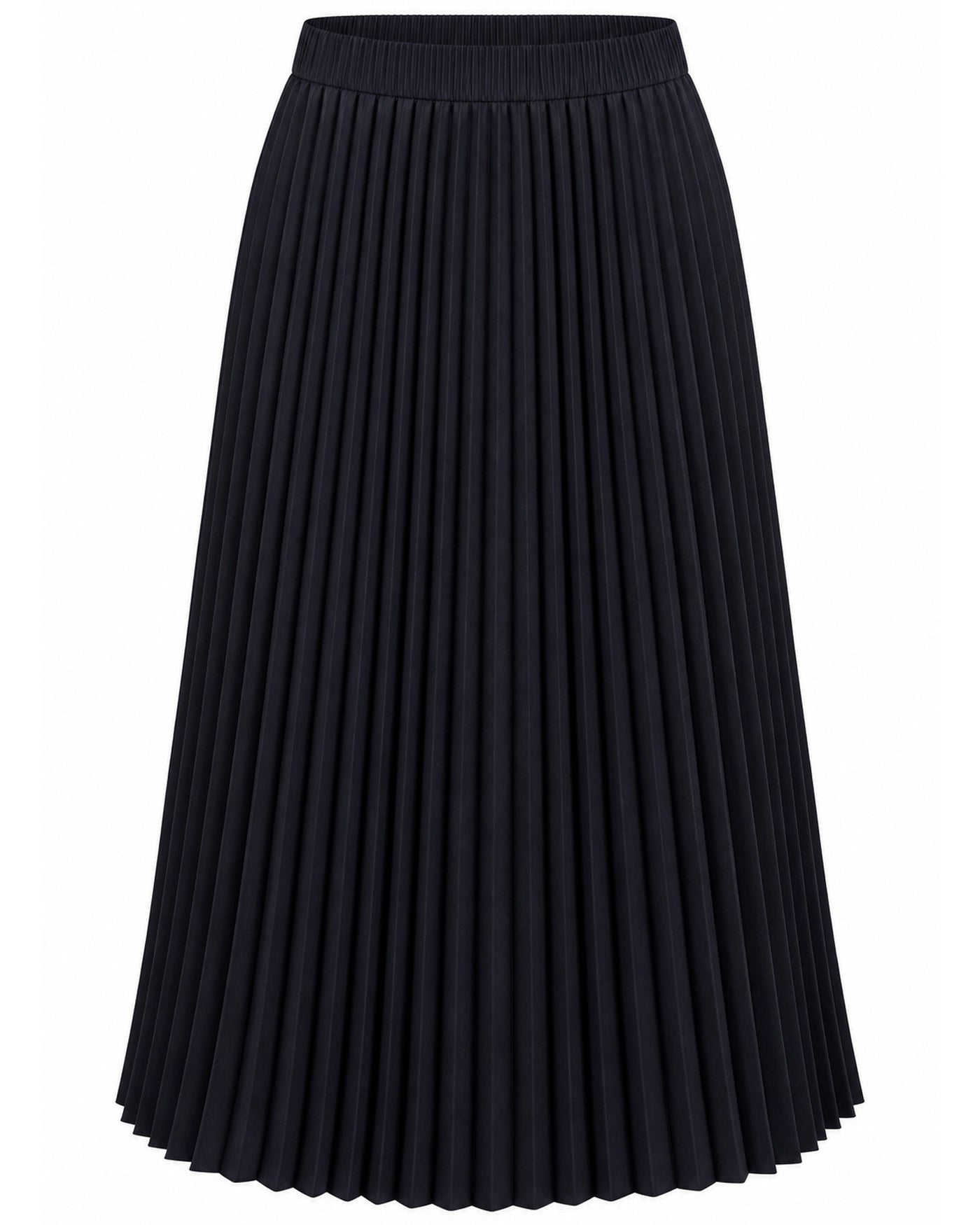 Pleated Lustrous Mini Skirt