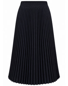 Pleated Lustrous Mini Skirt