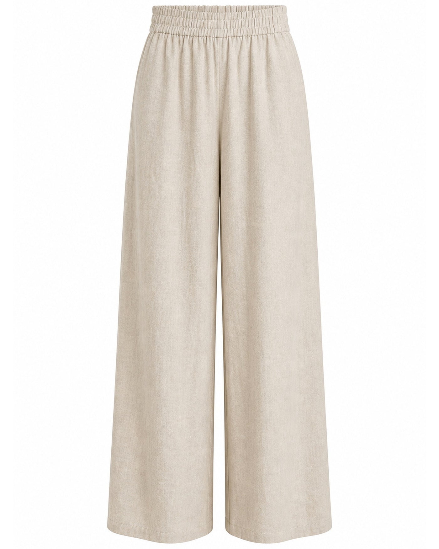 Pure Linen Wide-Leg Trousers