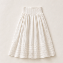 Jacquard Pleated Midi Skirt