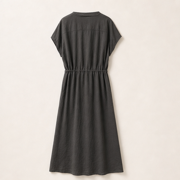 Cowl-Neck Silk-Blend Dress