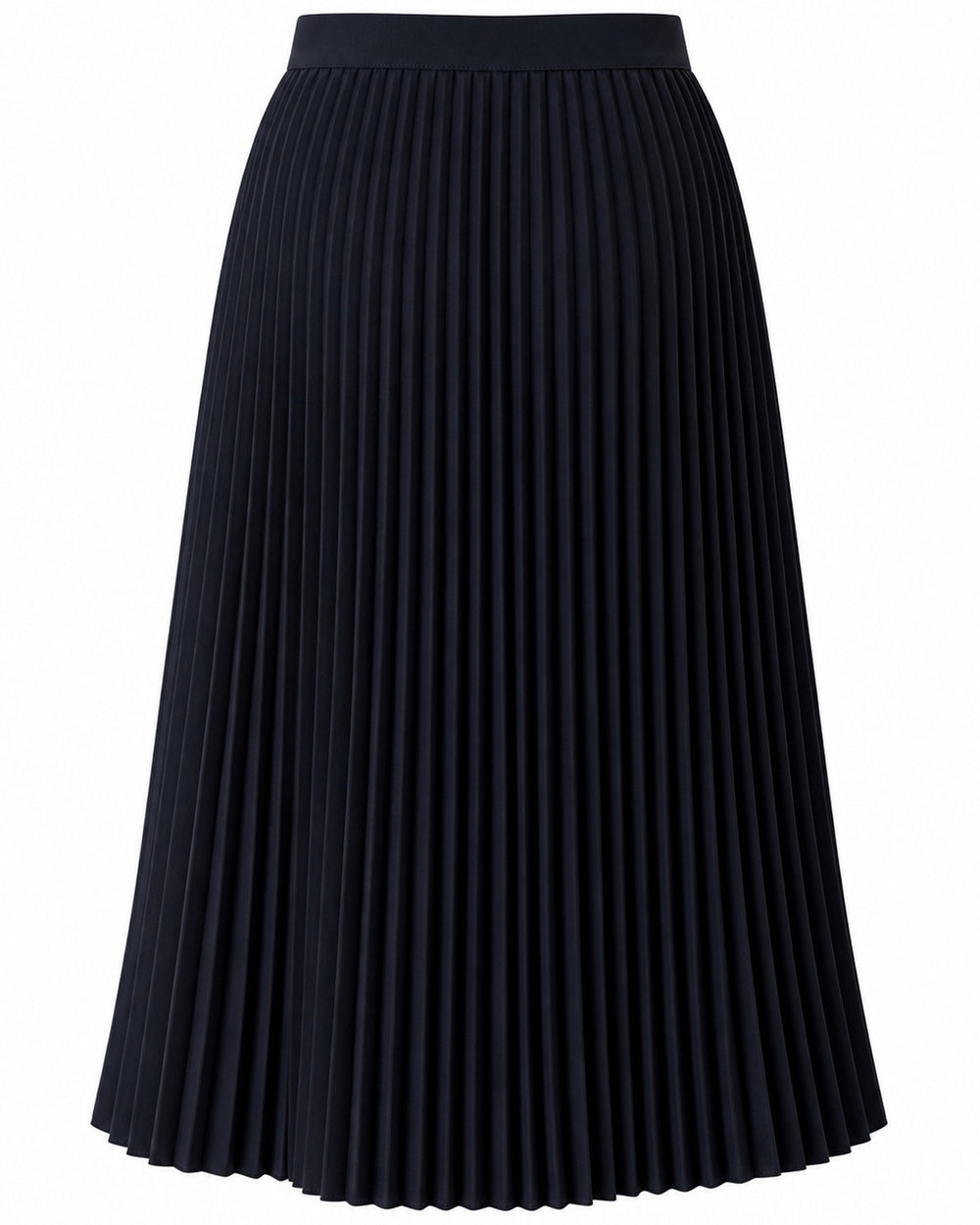 Pleated Lustrous Mini Skirt