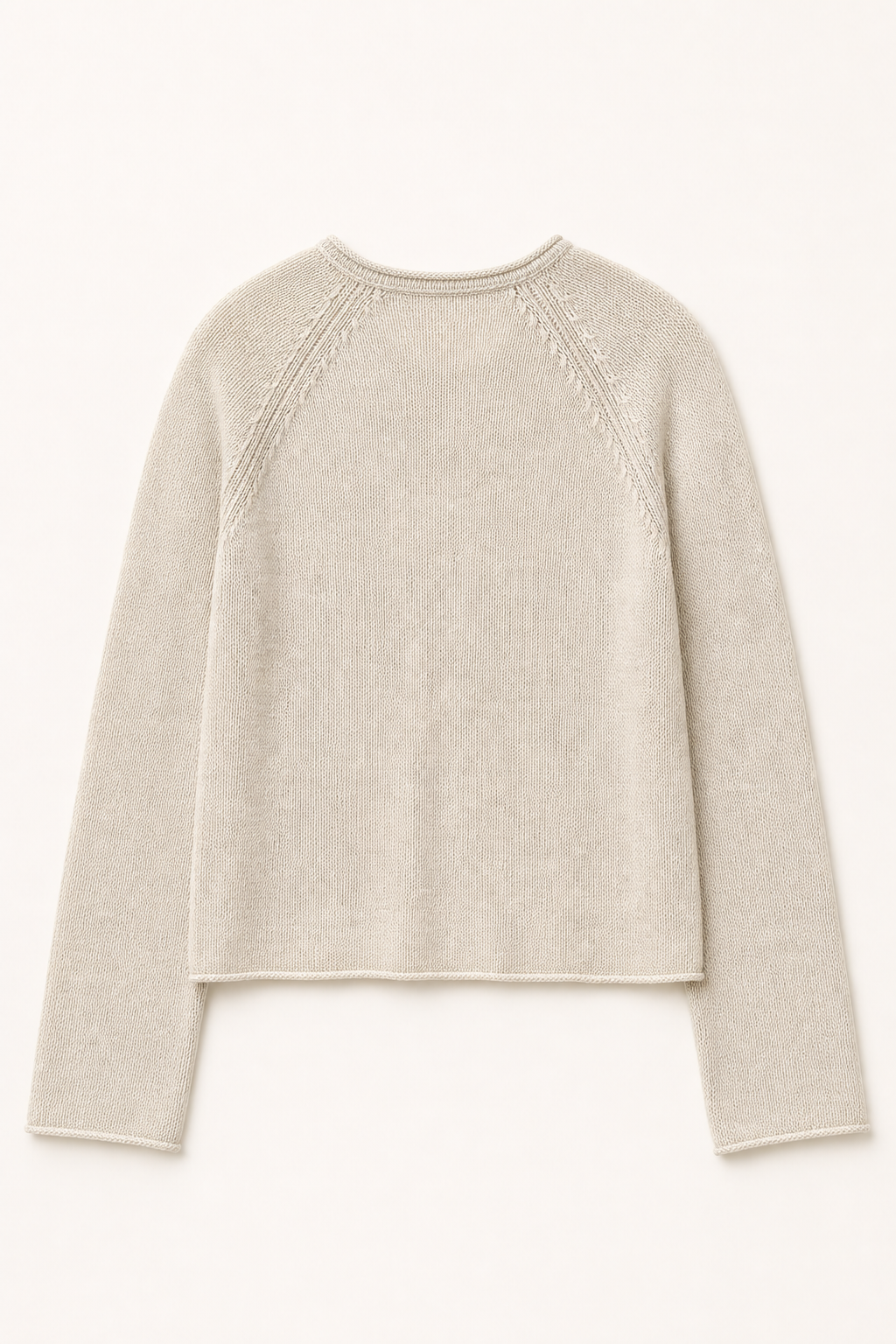 Linen Raglan Knit Cardigan