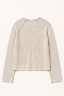 Linen Raglan Knit Cardigan