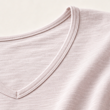 Slub Cotton V-Neck Tee