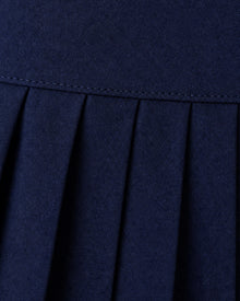 Pleated Lustrous Mini Skirt