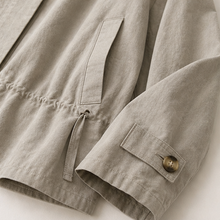 Stand-Collar Lyocell Trench Jacket