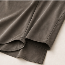 Cupro Cowl-Neck Long-Sleeve Top