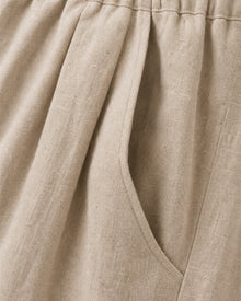 Pleated Linen Shorts