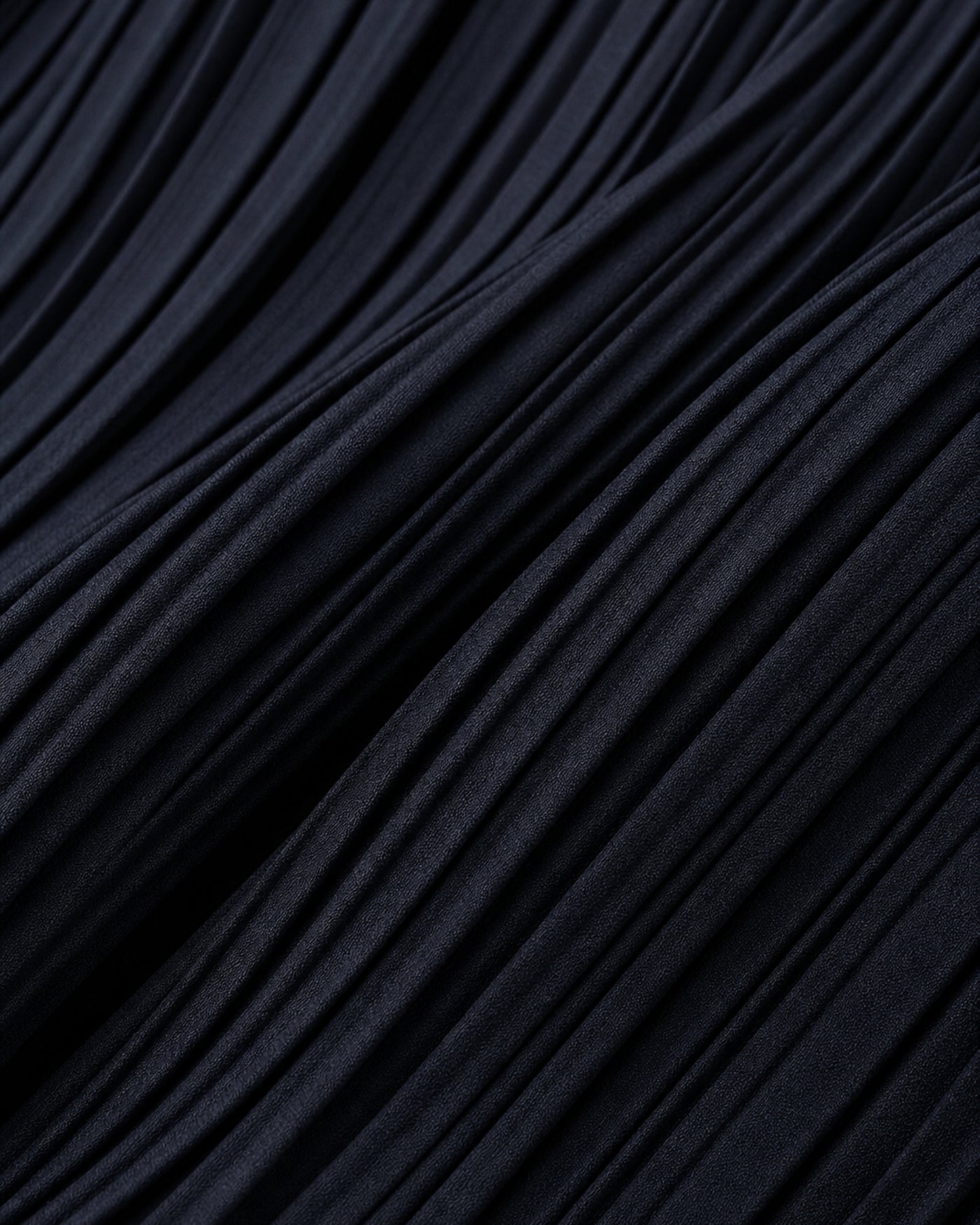 Pleated Lustrous Mini Skirt