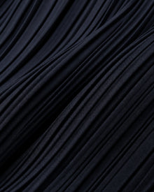 Pleated Lustrous Mini Skirt