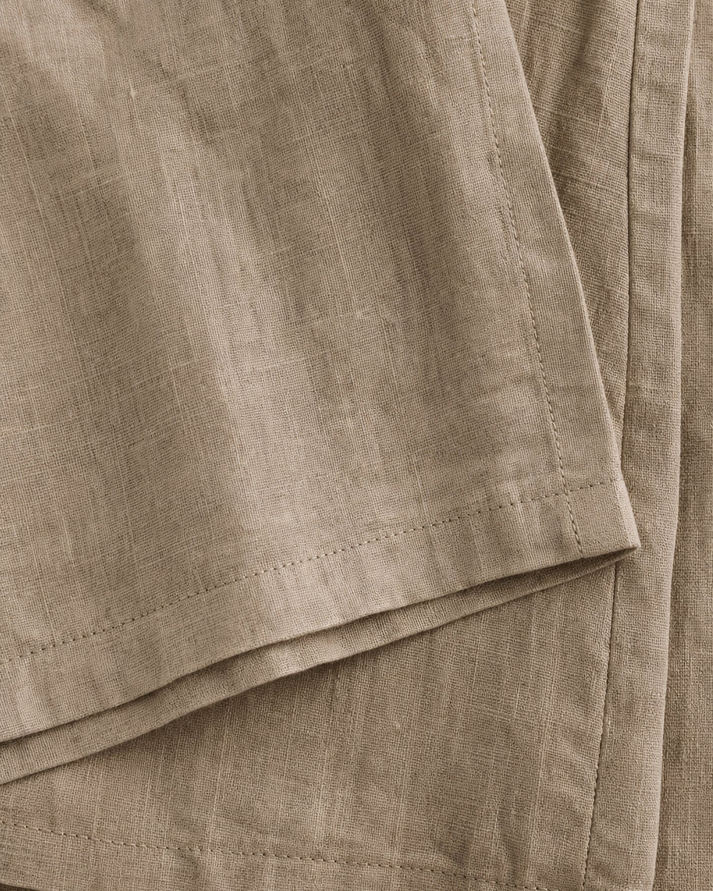 Pure Linen Wide-Leg Trousers（brown）