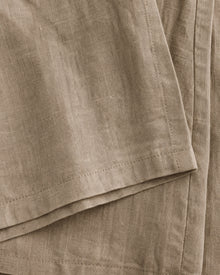 Pure Linen Wide-Leg Trousers（brown）