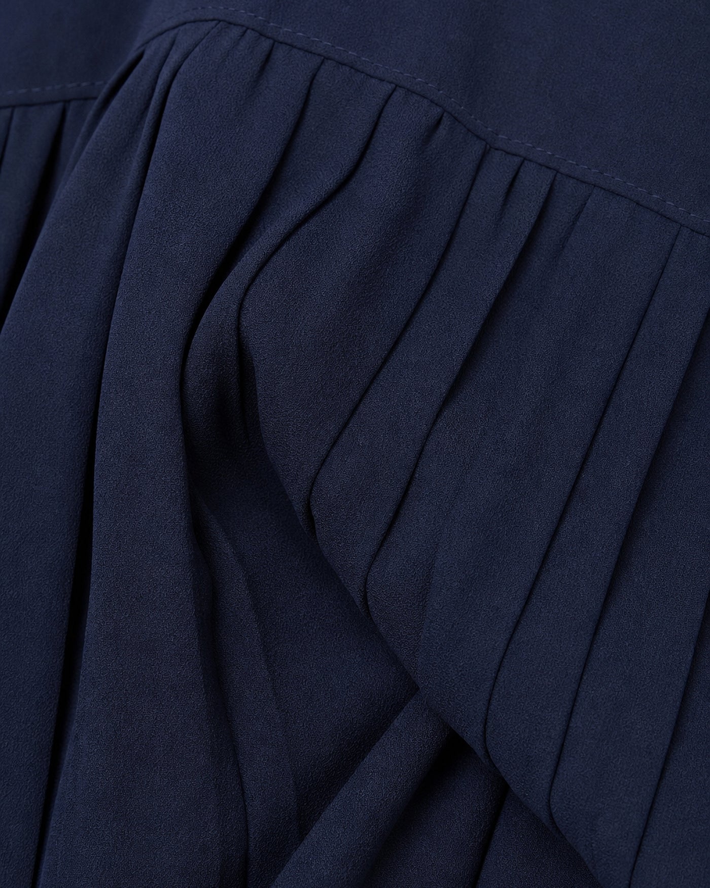 Pleated Lustrous Mini Skirt