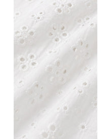 White Eyelet Lace Midi Skirt - 白色 - 13 - detail_02