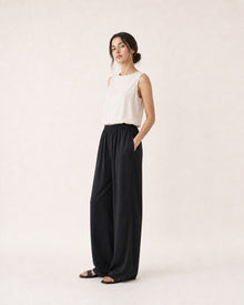 Cupro Wide-Leg Air Trousers