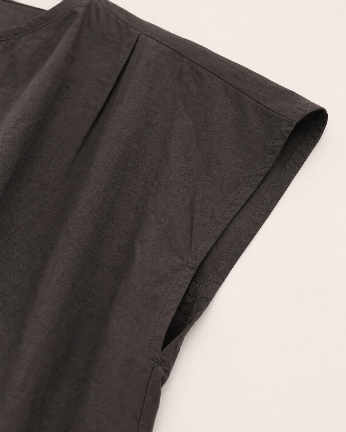 Drape-Neck Button-Front Short-Sleeve Shirt