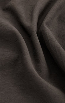 Drape-Neck Button-Front Short-Sleeve Shirt