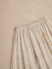 Dappled Ivory Maxi Skirt