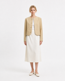 Cropped Bouclé Jacket