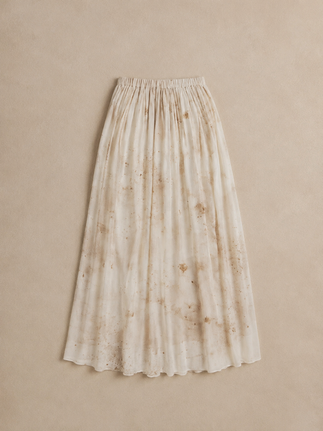 Dappled Ivory Maxi Skirt