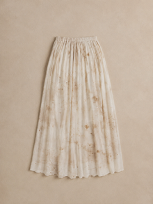 Dappled Ivory Maxi Skirt